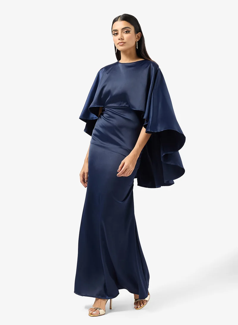 Khizana  Mermaid Cut Caped Style Dress for Women | Best Price UAE